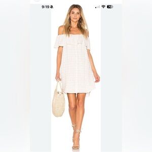Maven West Perry Plaid Off Shoulder Dress